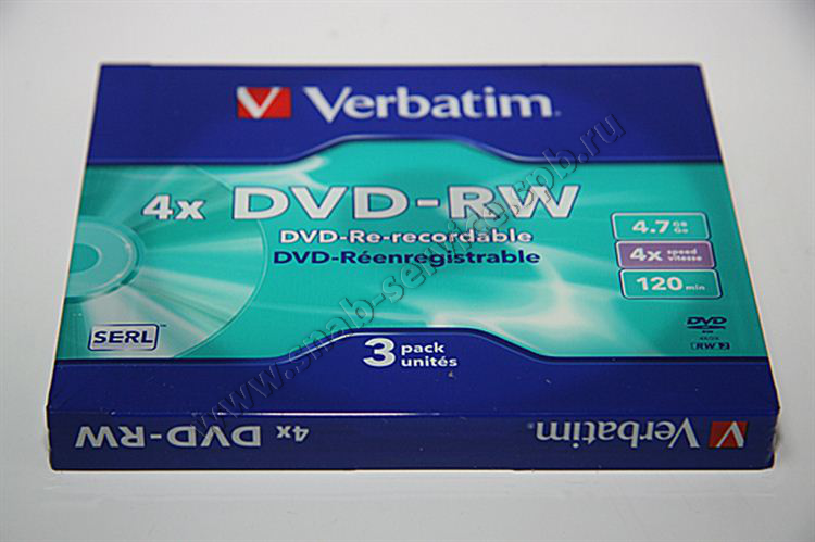  DVD-RW Verbatim 4,7Gb 4 Slim/3/