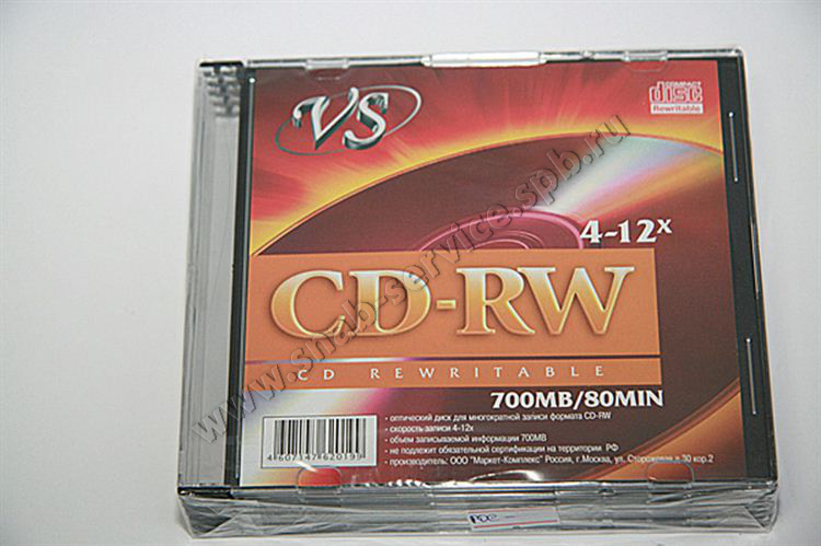  VS CD-RW 80  4-12 Slim/5/